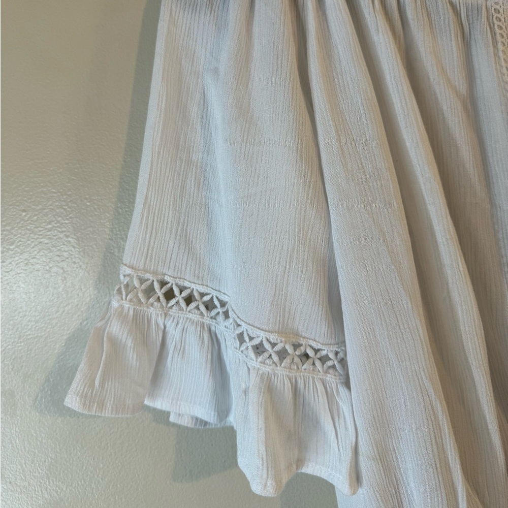 NWT PacSun LA Hearts White Peasant Blouse size Large - Picture 2 of 5